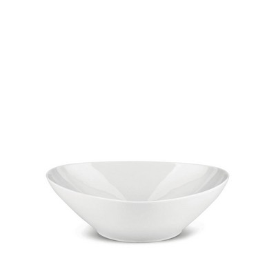 colombina collection white porcelain salad bowl